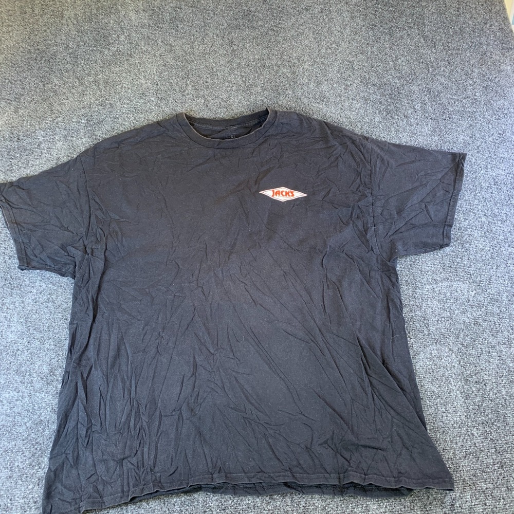 Jack's Surfboards T Shirt Mens 2XL Black Graphic Print California Beach READ